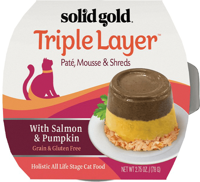 Solid Gold Triple Layer With Salmon & Pumpkin